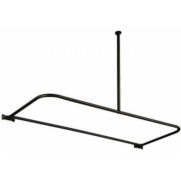D Type Oil Rubbed Bronze Shower Rod