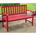 Intnl Caravan 4 Foot Acacia Bench With Antiqued Uv Paint