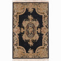 Nourison Hand Knotted Bordeaux Black Wool Rug 39 X 59 39 X 59