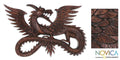 Wood Relief Flying Dragon Panel Indonesia