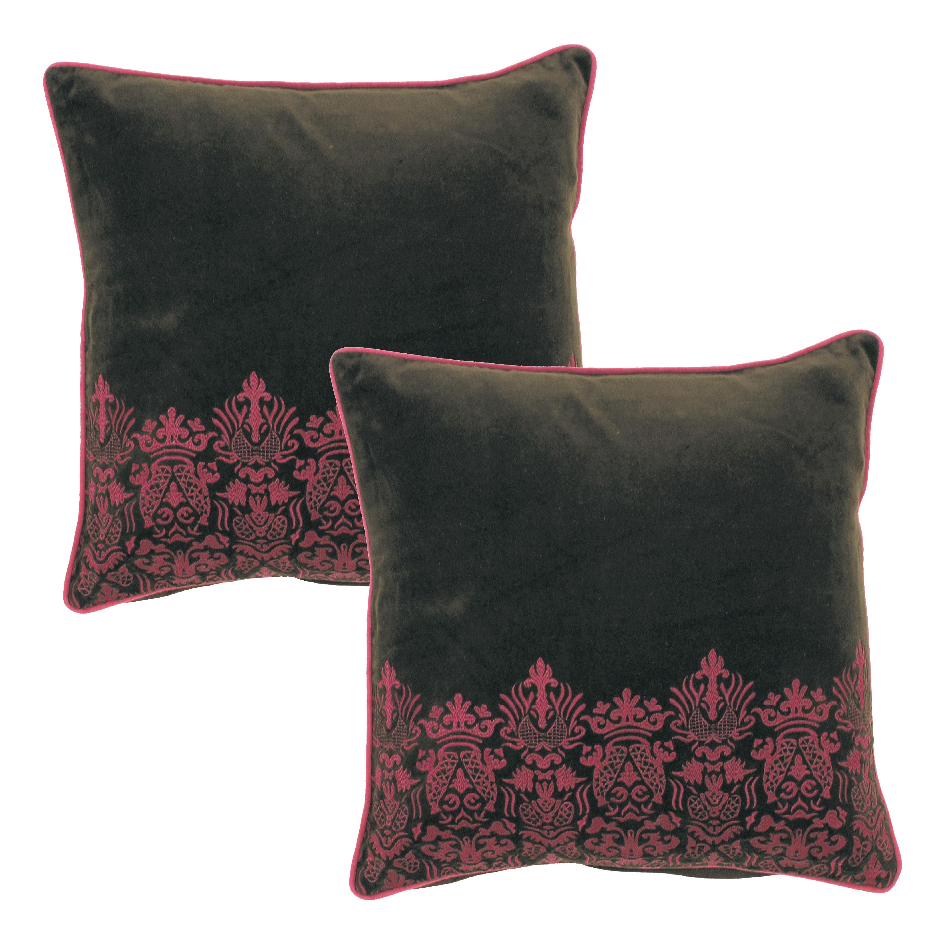 Accents Magenta Decorative Pillows Set Of 2