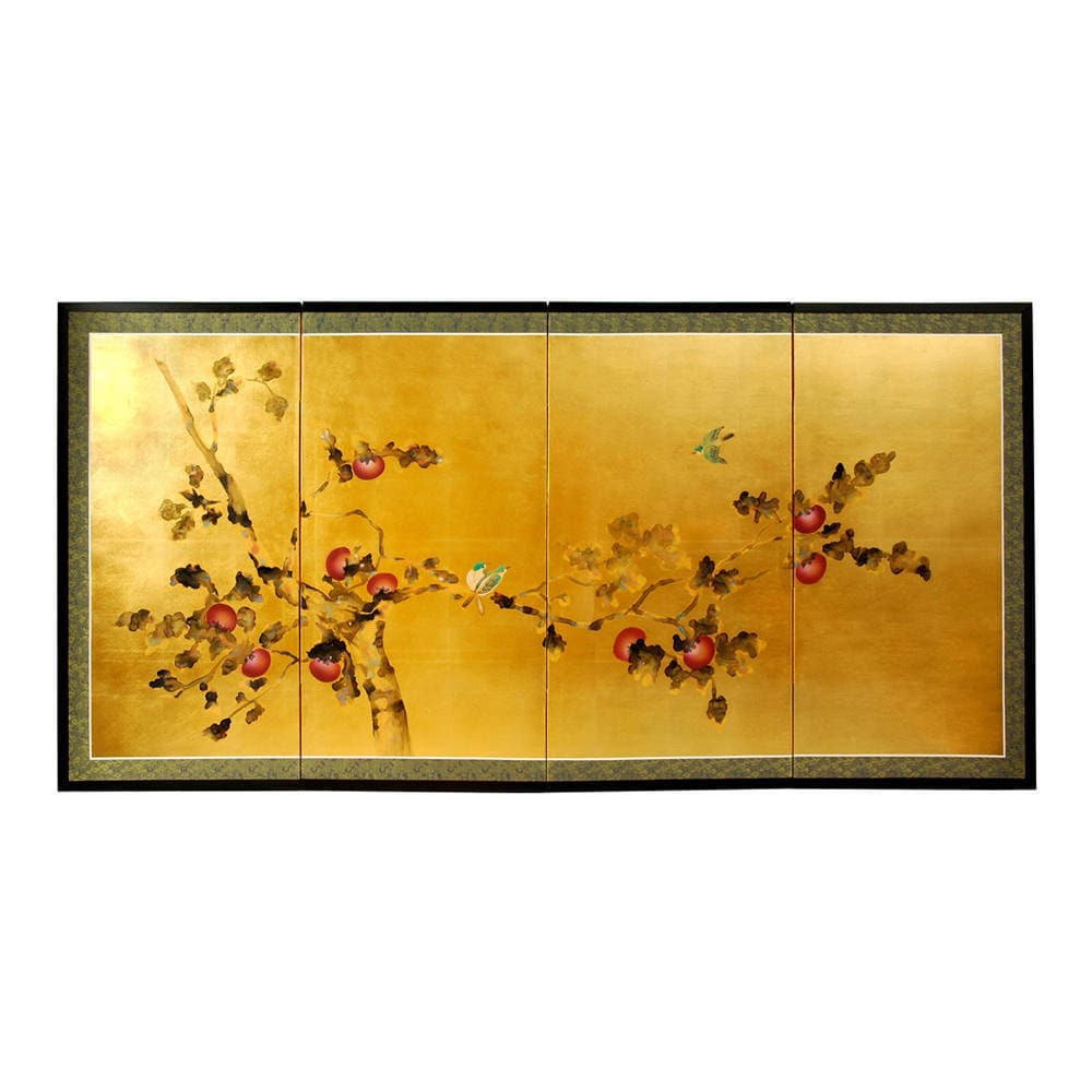 Handmade Silk And Wood 24 Inch Cherry Blossom Wall Hanging China