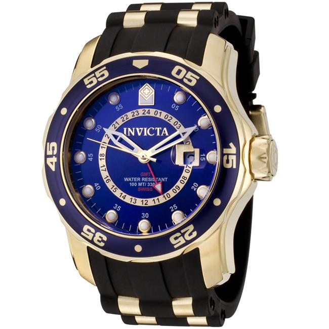 Invicta Mens 6993 Pro Diver Quartz Gmt Blue Dial Watch