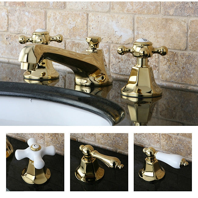 Metropolitan Polished Brass Widespread Bathroom Faucet