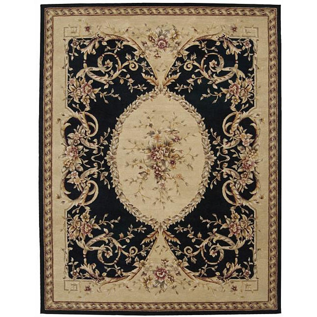 Nourison Heritage Savonnerie Hand Tufted Beige Rug Black 12 X 15