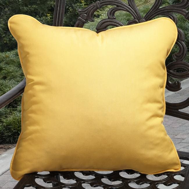 Clara Outdoor Yellow Pillows Made With Sunbrella Set Of 2