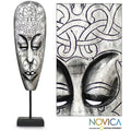 Handcrafted Albesia Wood Lombok Turtle Mask Indonesia