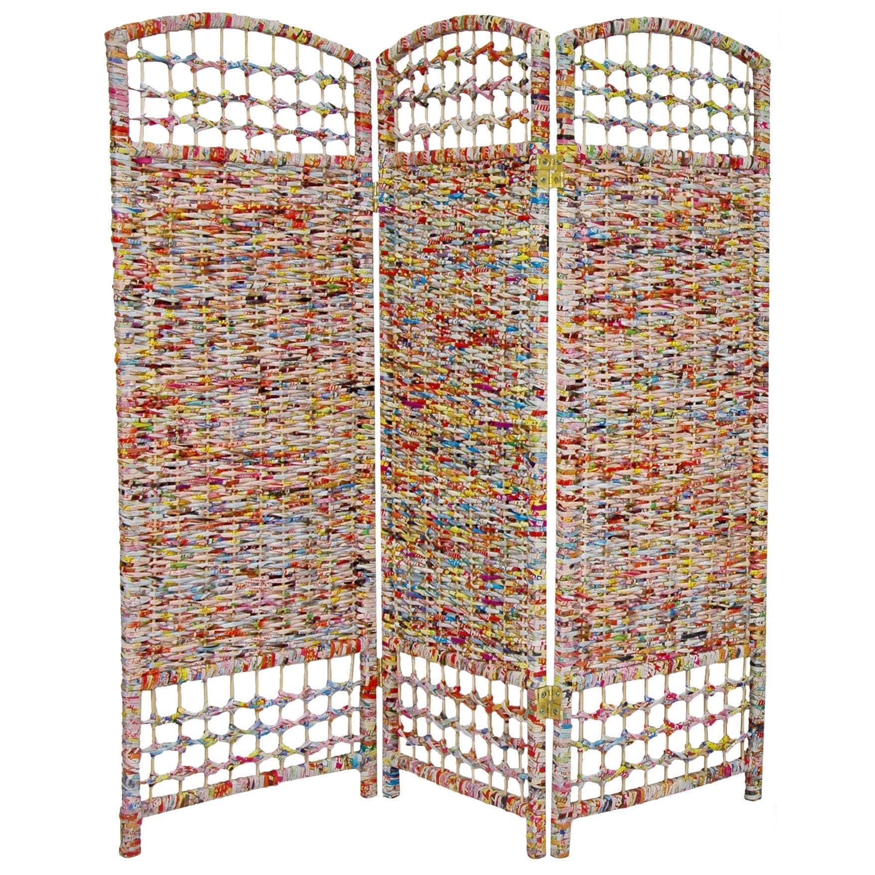 Handmade Recycled Magazine 4 Foot Tall Room Divider China