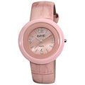 August Steiner Womens Ceramic Case Quartz Pink Strap Watch