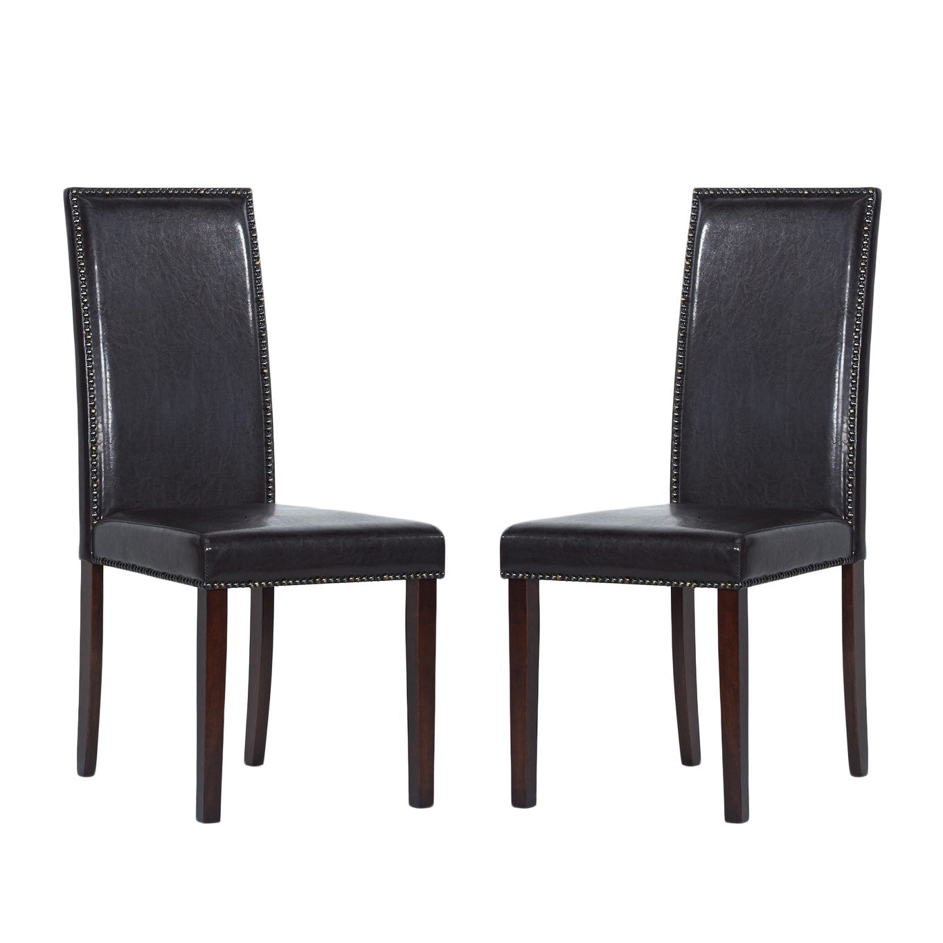 Warehouse Of Tiffany Blazing Brown Dining Chairs Set Of 2