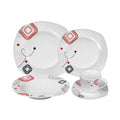 Porcelain Geo Dinnerware 16 Piece Set