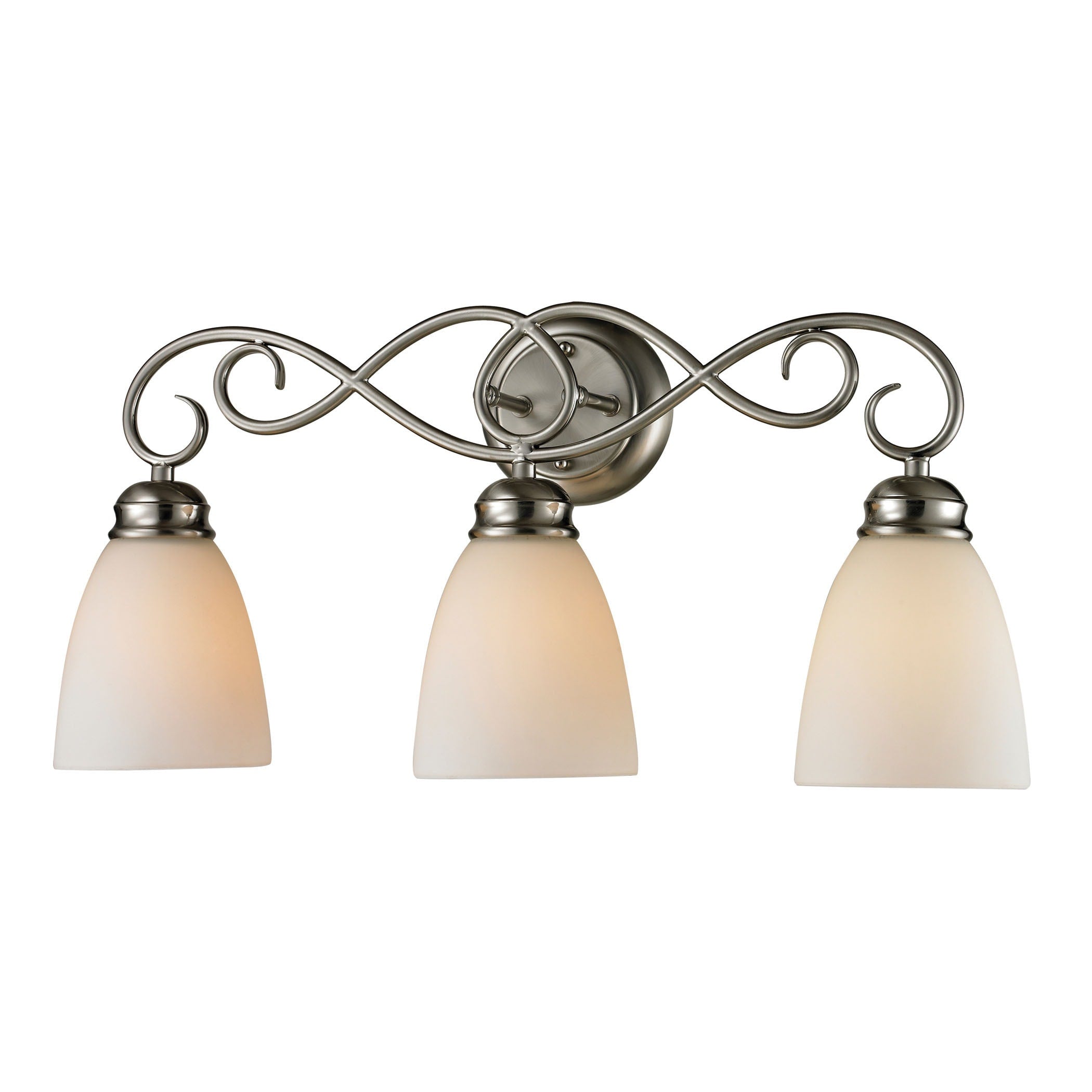 Cornerstone Silver Brushed Nickel Chatham 3 Light Bath Bar