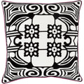 Decorative Allyson Floral Feather Down Or Poly Filled 20 Inch Throw Pillow