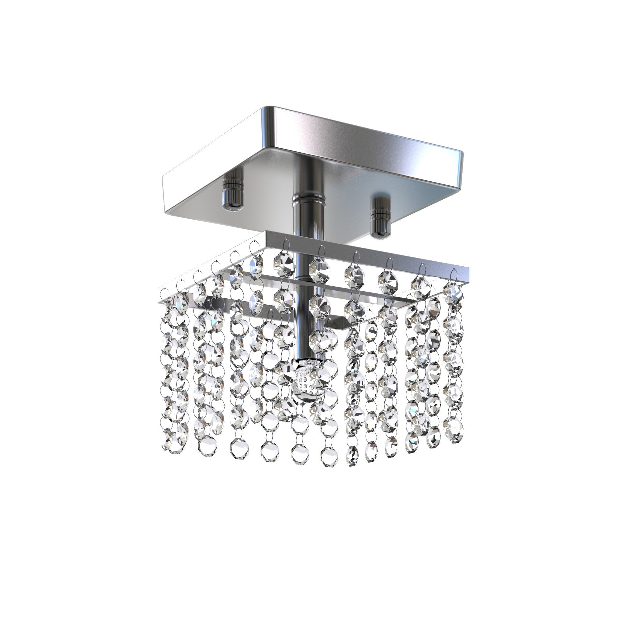 Silver Orchid Joyce 5 Inch Chrome 1 Light Crystal Chandelier