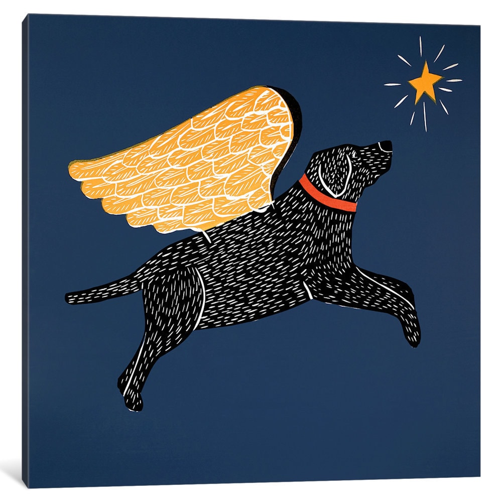 Icanvas Dreaming Black By Stephen Huneck Canvas Print