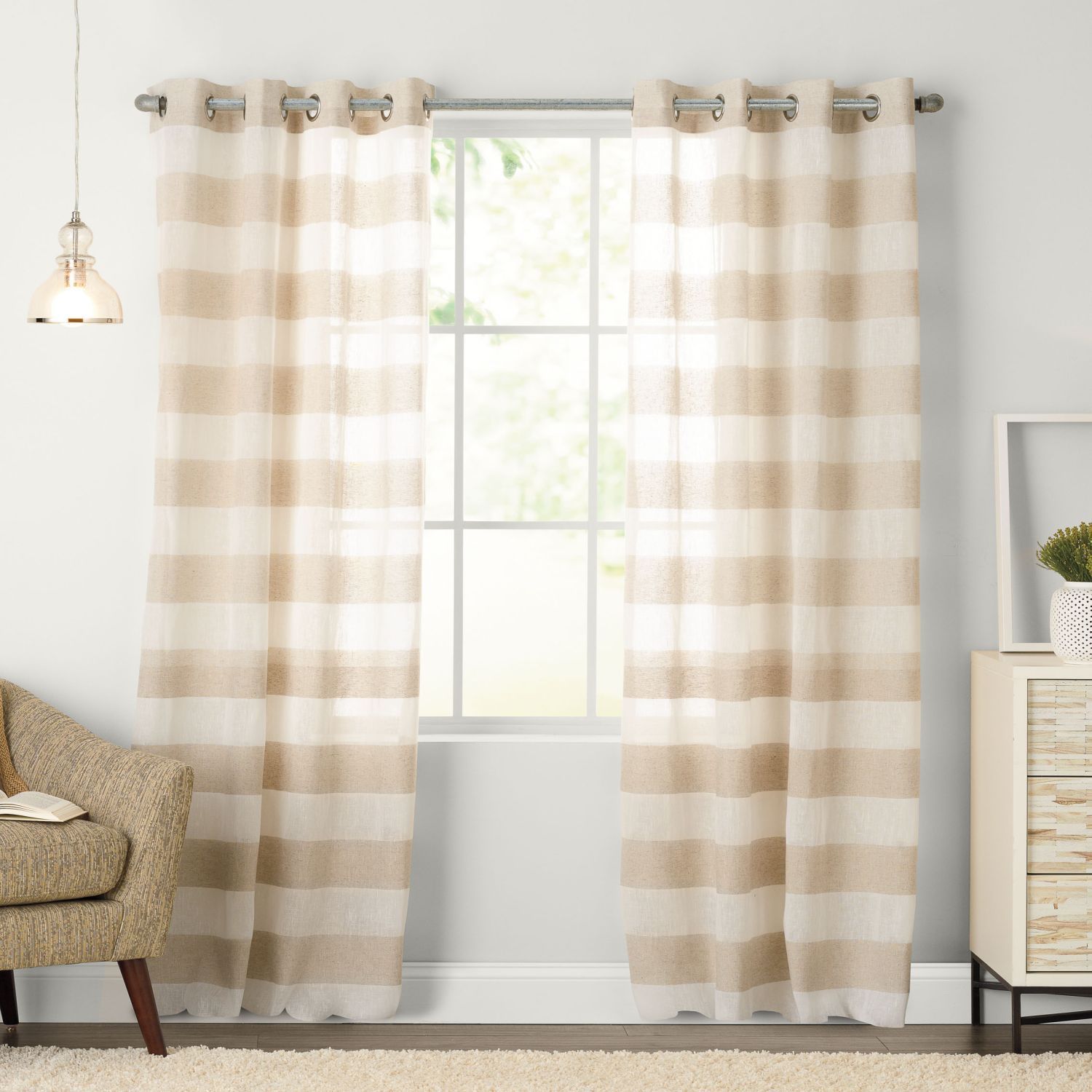 Arlen Grommeted Window Curtain Panel