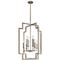 Kichler Lighting Downtown Deco Collection 8 Light Polished Nickel Foyer Chandelier