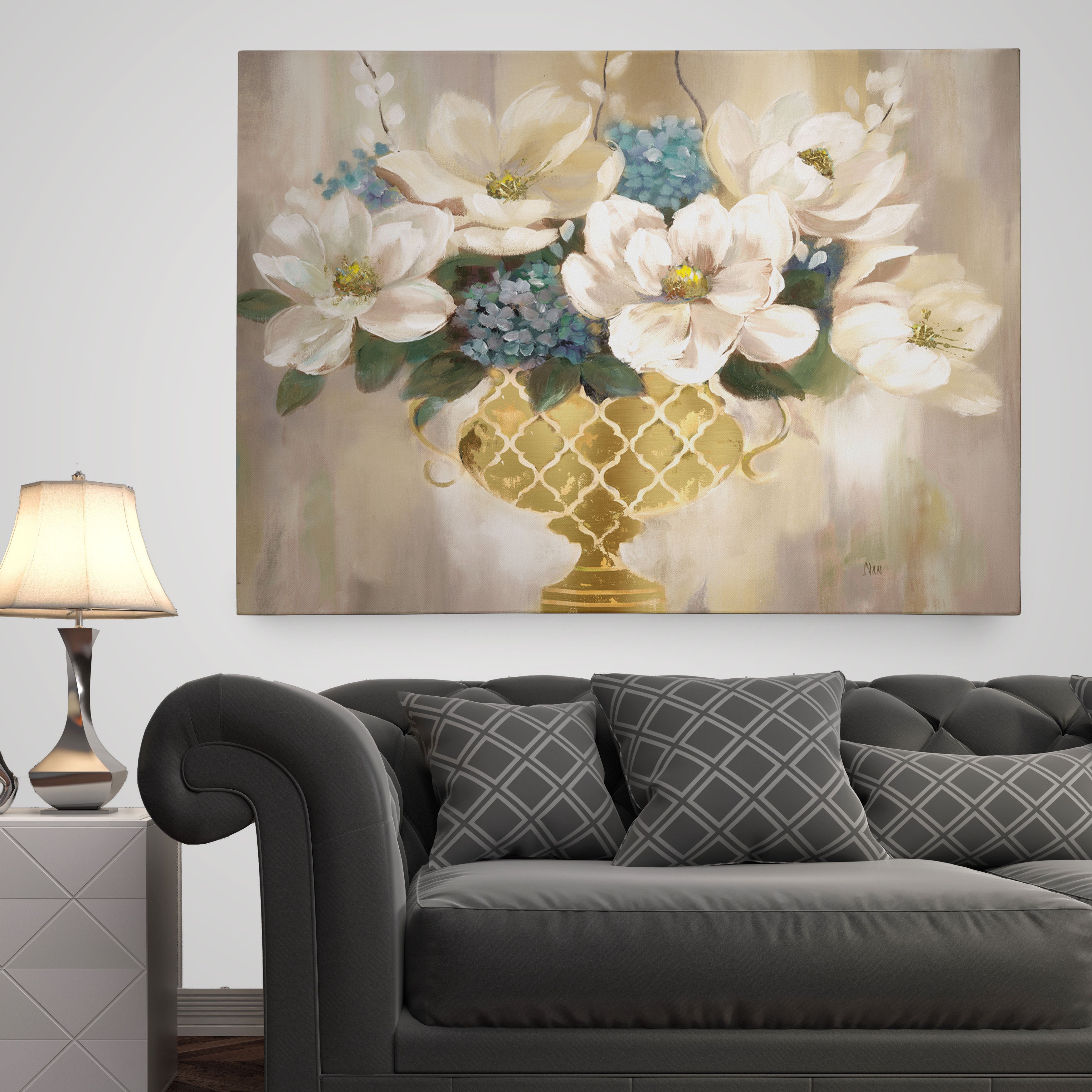 Wexford Home Southern Magnolia Premium Gallery Wrapped Canvas Wall Art