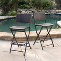 Margarita Outdoor Wicker Barstool Set Of 2 By Christopher Knight Home
