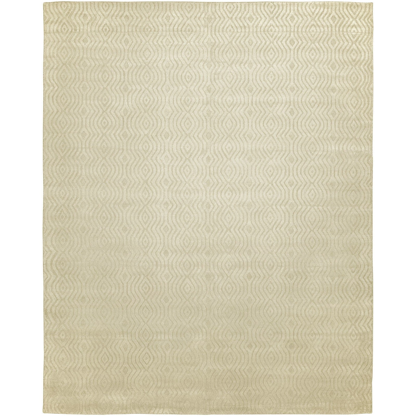 Avalon Tan Wool Viscose Handmade Area Rug 10 X 14 10 X 14