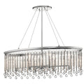 Kichler Lighting Piper Collection 6 Light Chrome Oval Chandelier
