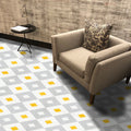 Jadida In Grey And Yellow Handmade 8X8 In Moroccan Tiles Pack 12