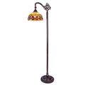 Chloe Serenity Collection Tiffany Style 1 Light Blackish Bronze Floor Lamp