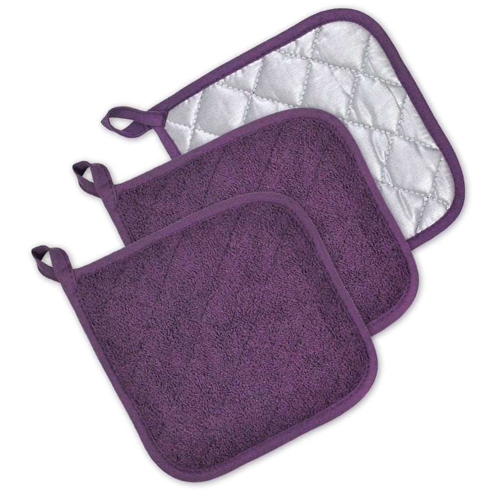 Terry Potholder Eggplant S 3