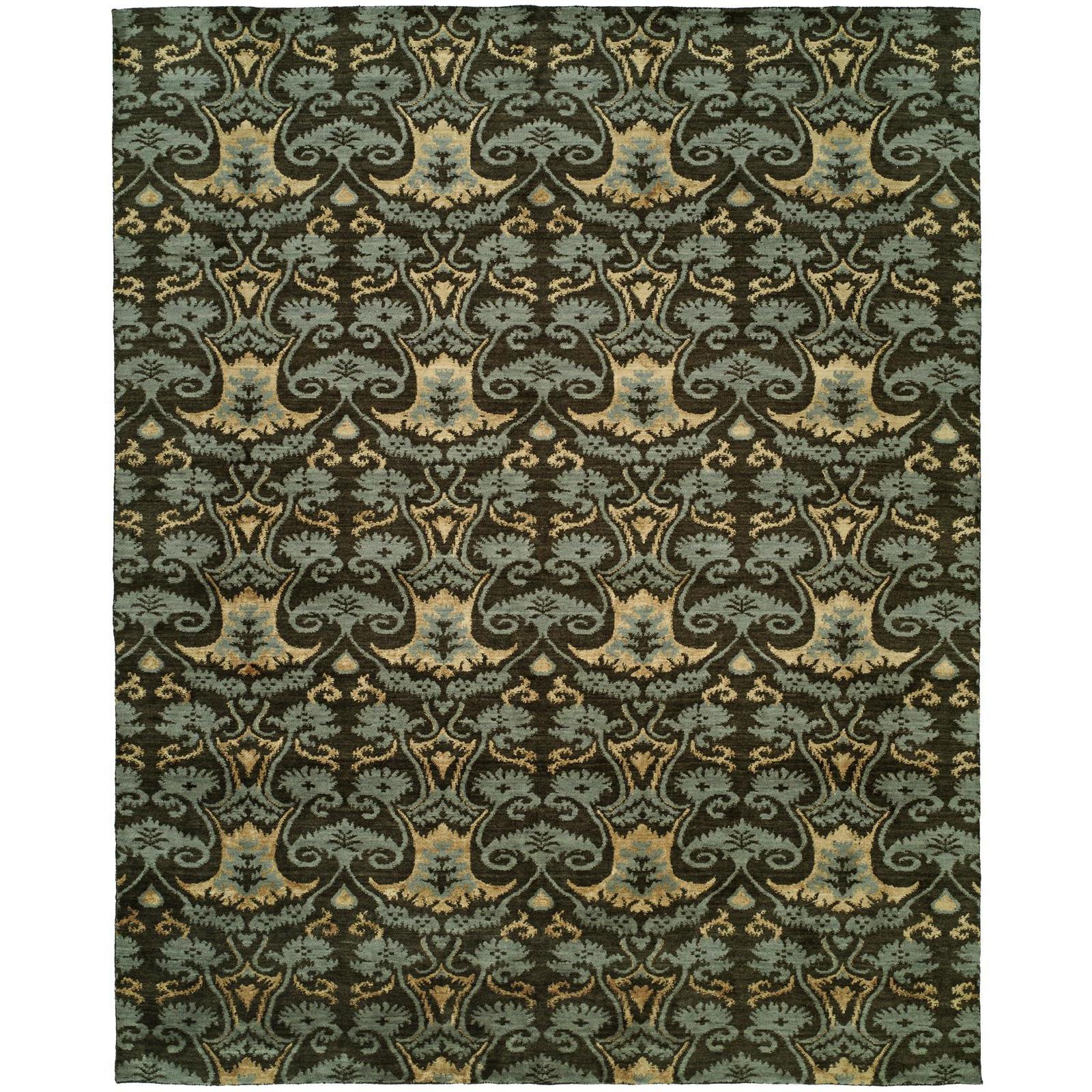 Gramercy Transitional Smokey Brown Wool Silkette Handmade Area Rug