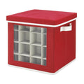 Whitmor Holiday Ornaments Storage Cube With 64 Individual Compartments Made With Non Woven Polypropylene Fabric