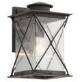 Kichler Lighting Argyle Collection 1 Light Weathered Zinc Outdoor Wall Lantern