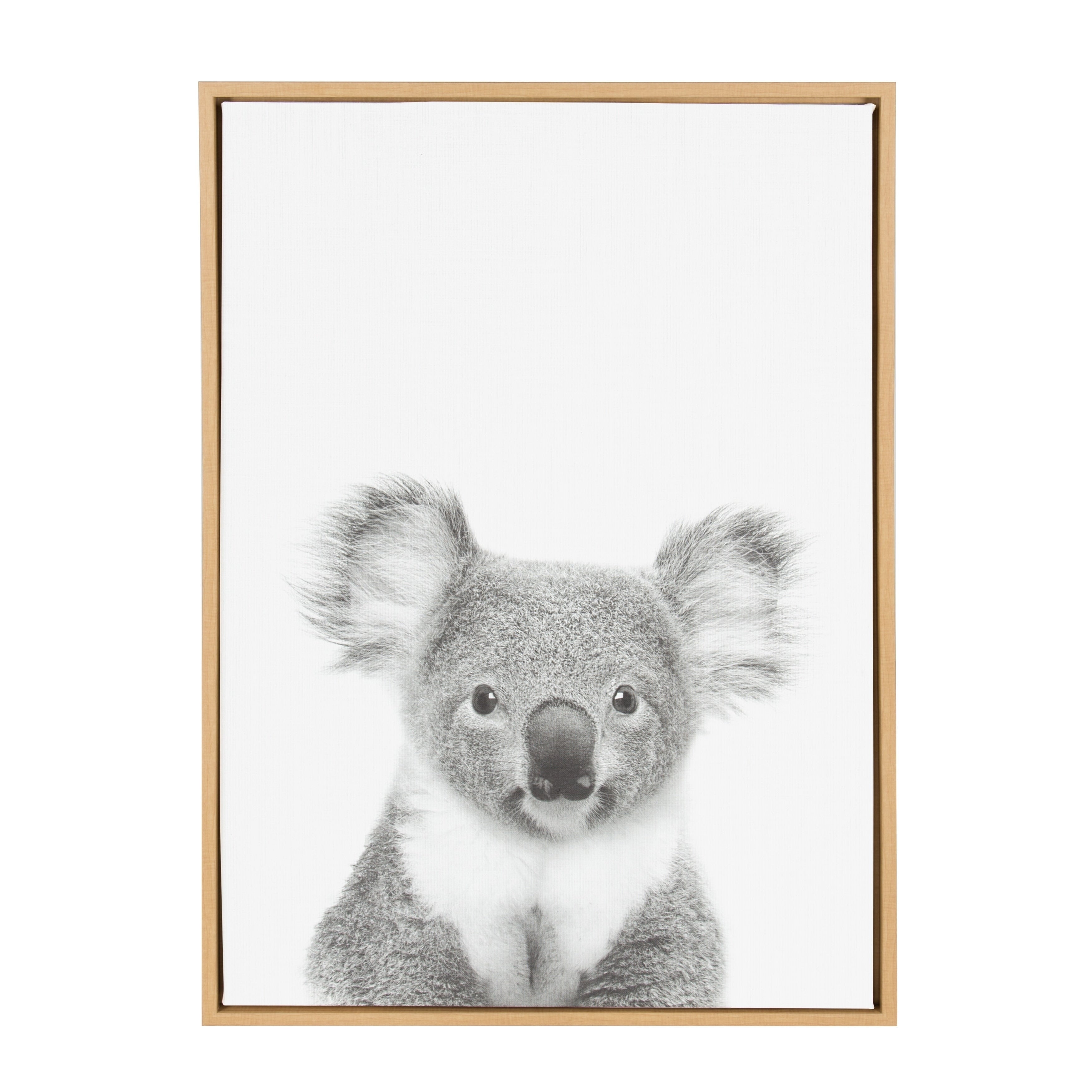 Sylvie Koala Ii Framed Canvas Wall Art Natural 23 X 33