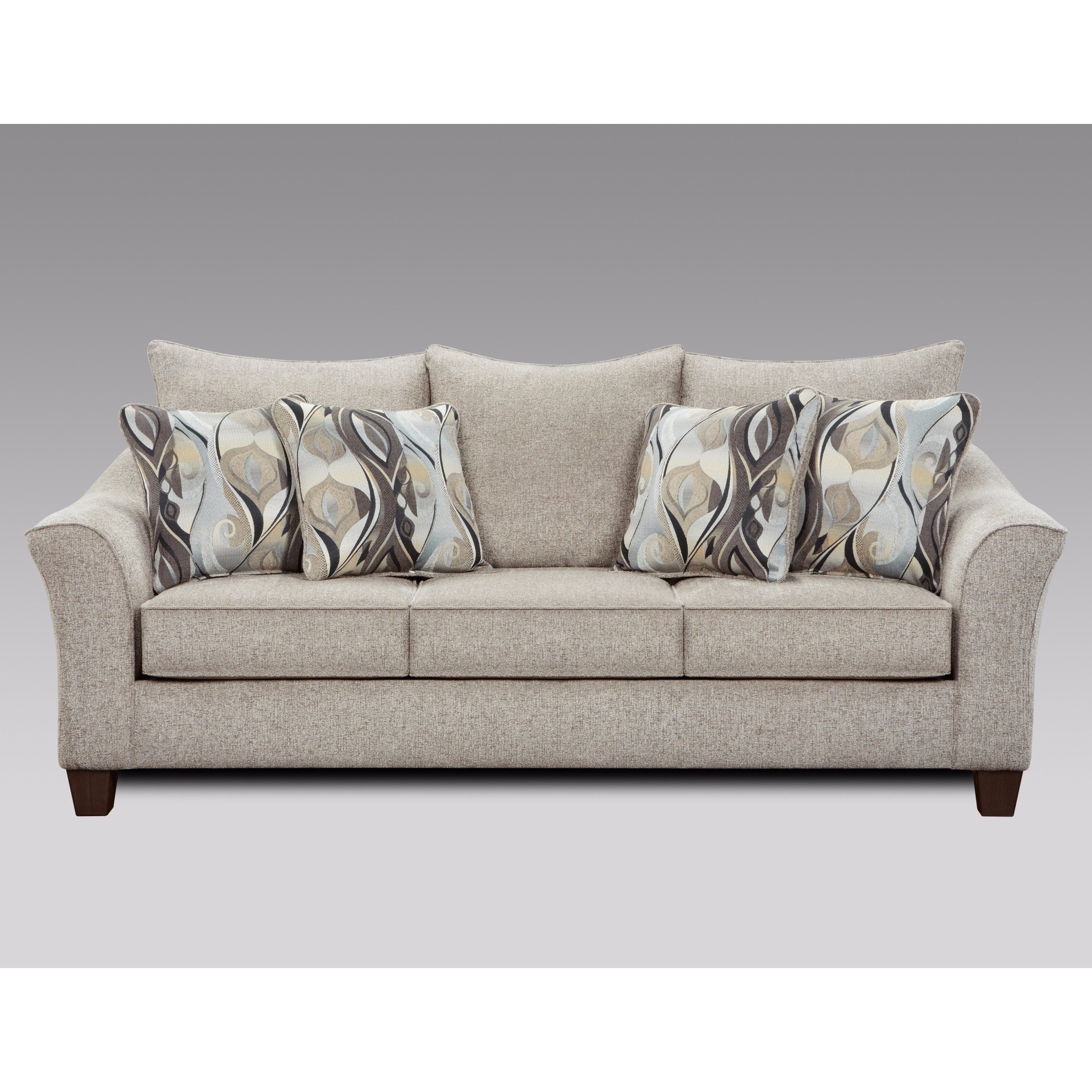 Camero Fabric Pillowback Sofa