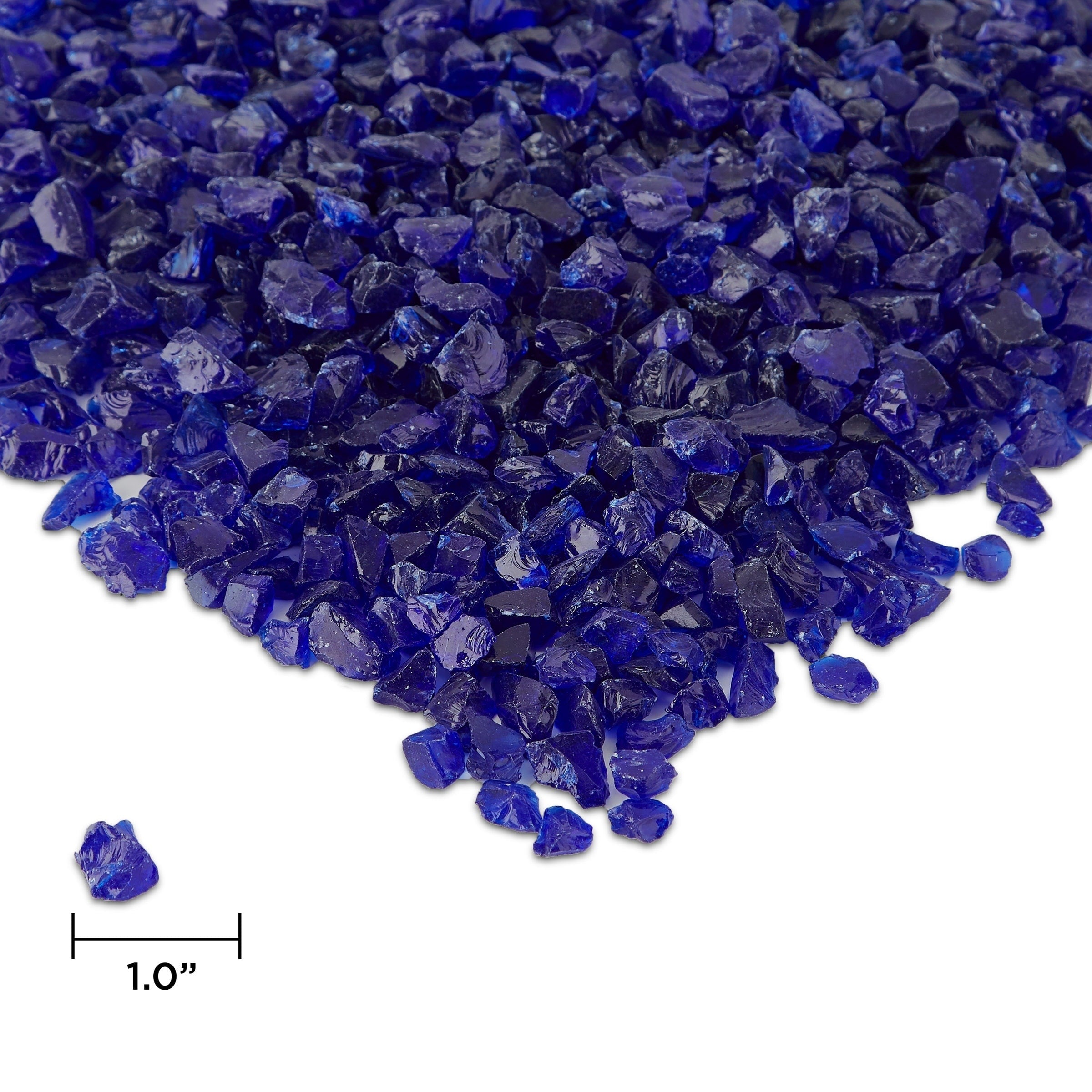 Cobalt Blue Fire Glass By Real Flame