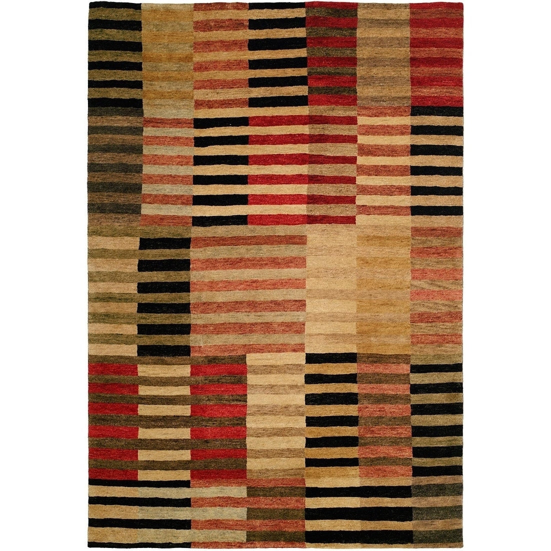 Jade Multiple Earth Tones Hand Knotted Area Rug