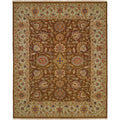 Caspian Brown Light Blue Hand Knotted Soumak Area Rug