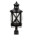 Taysom 3 Light Post Lighting In Black
