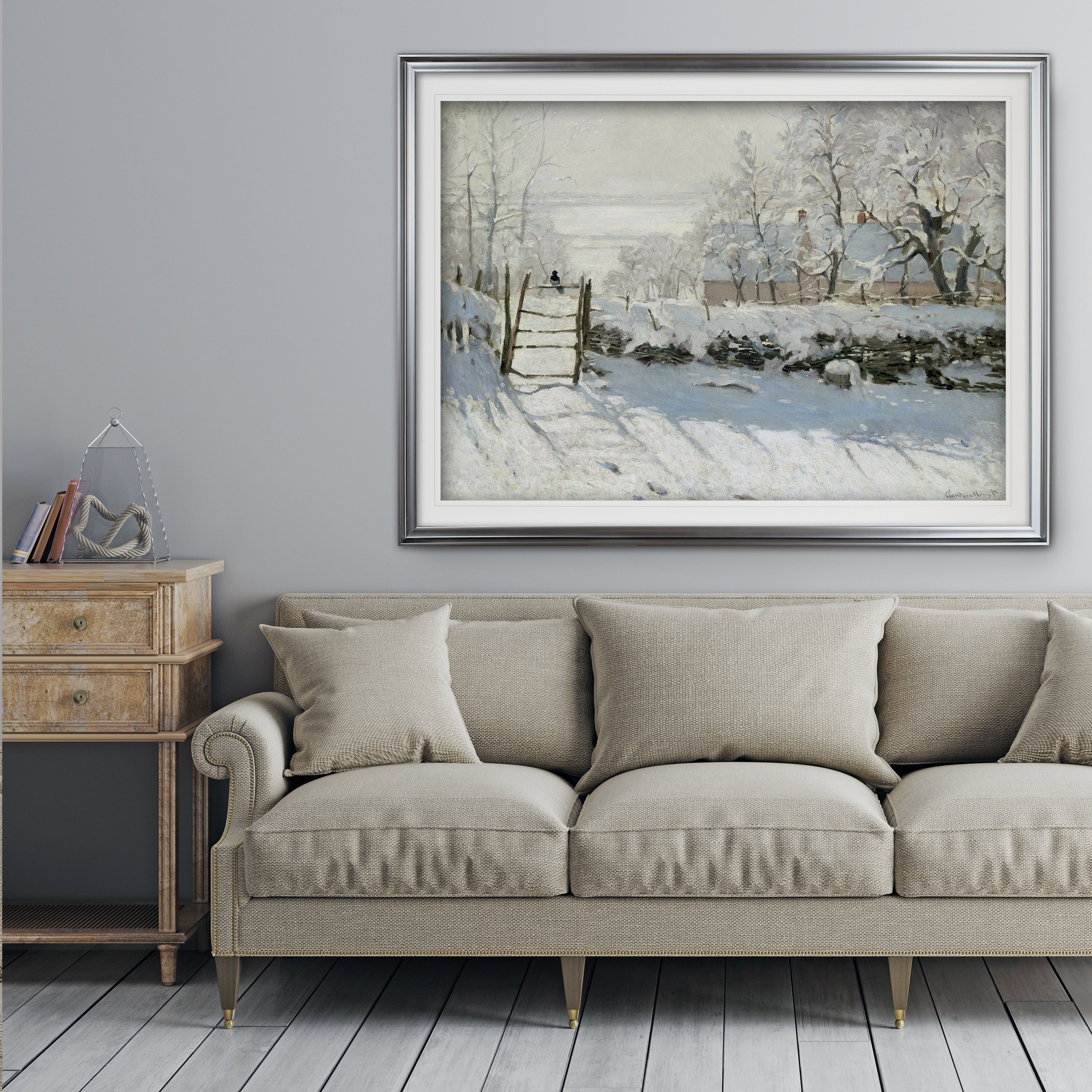 The Magpie Claude Monet Premium Framed Print
