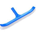 Curved 18 Pool Brush For Walls And Floors With Nylon Fiber Bristles Blue