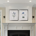 Imperial Blue 2 Piece Set Silver Frame