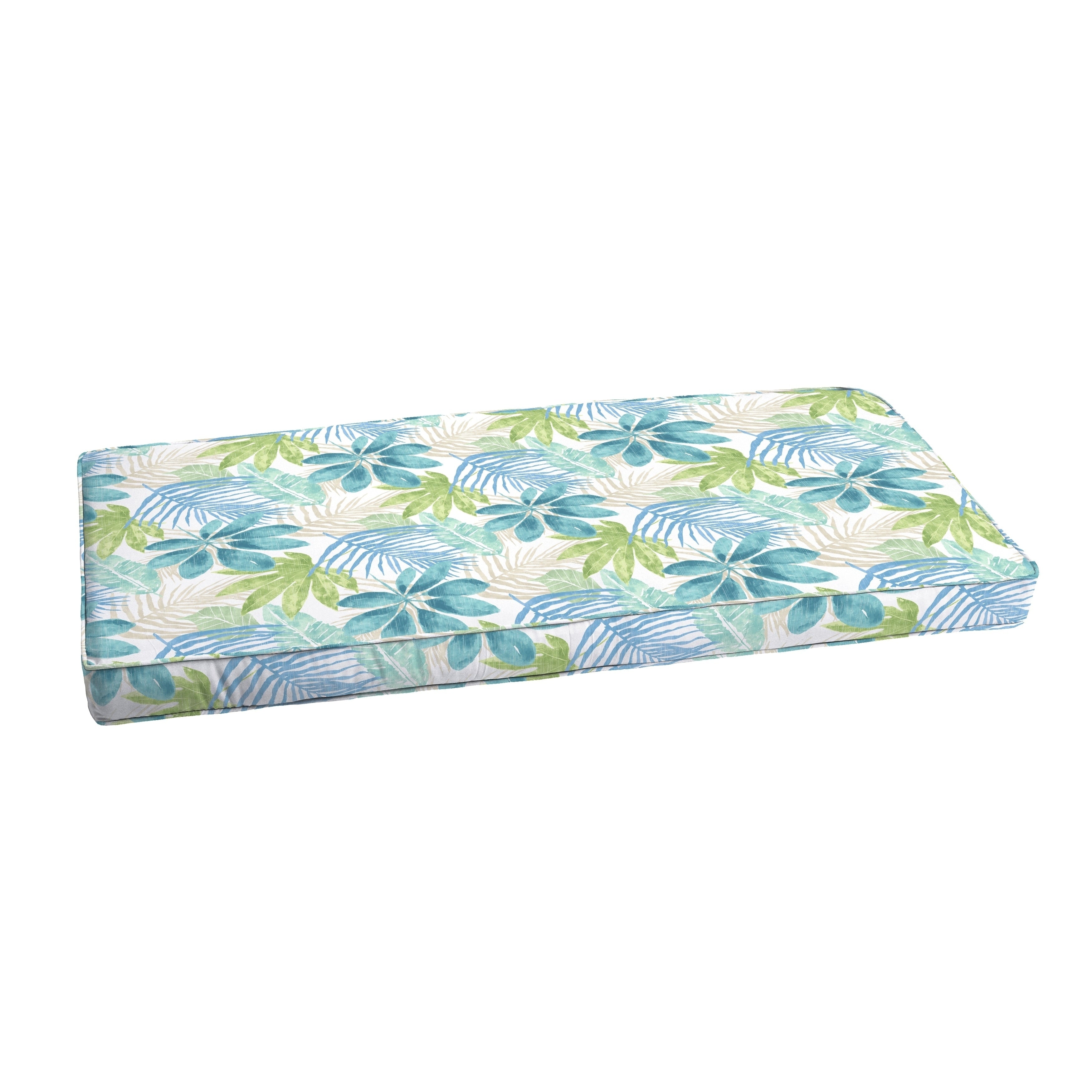 Humble Haute Indoor Outdoor Blue Multi Floral Bench Cushion 55 To 60