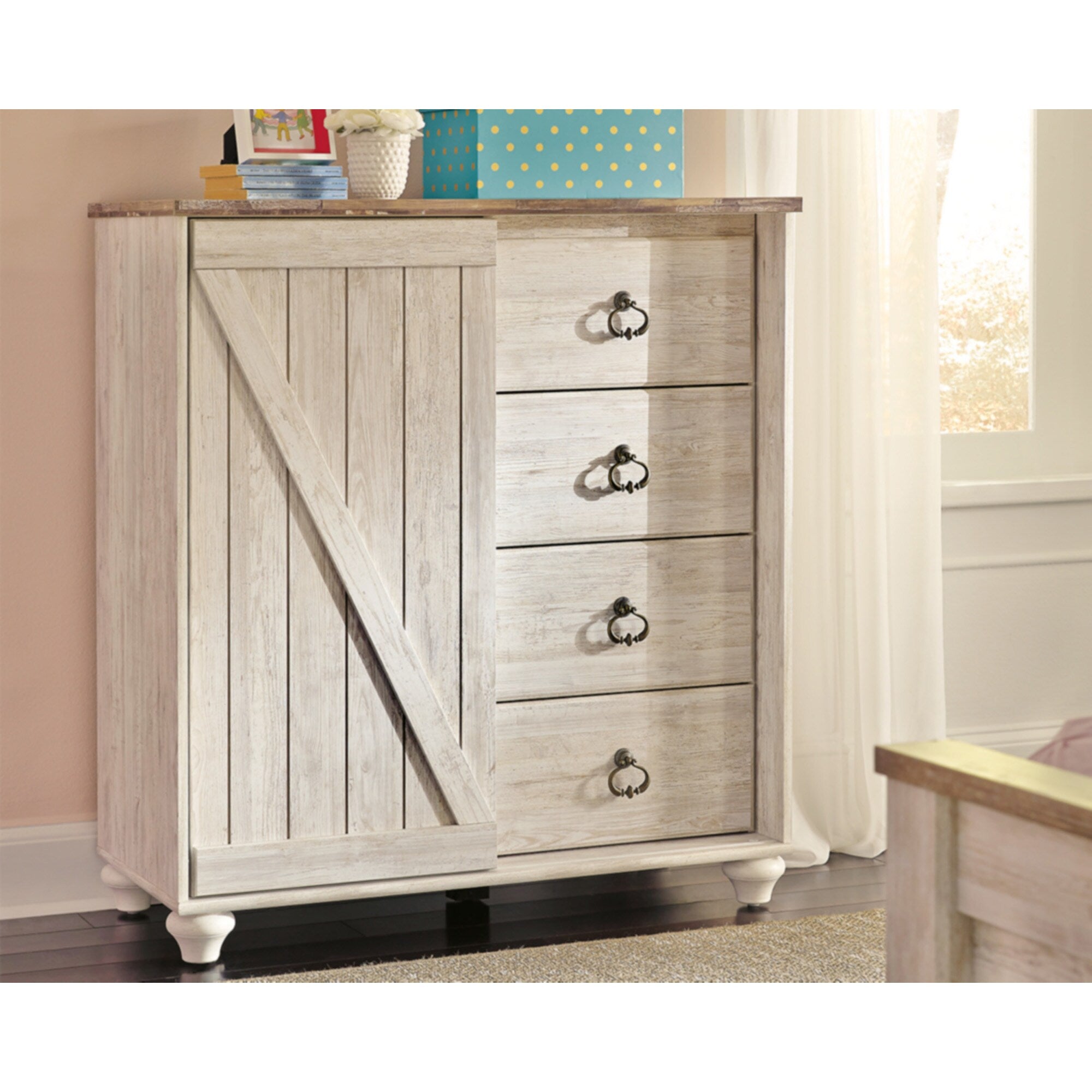 Willowton Whitewash Dressing Chest