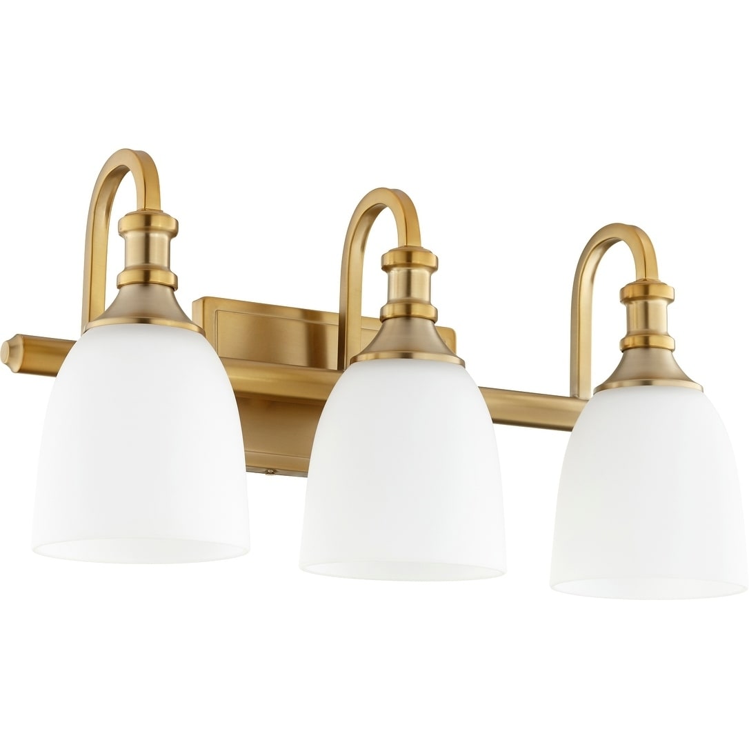 Richmond Aged Brass 3 Light Vanity Lighting