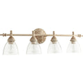 Persian White And Clear Seeded 4 Light Vanity Lighting