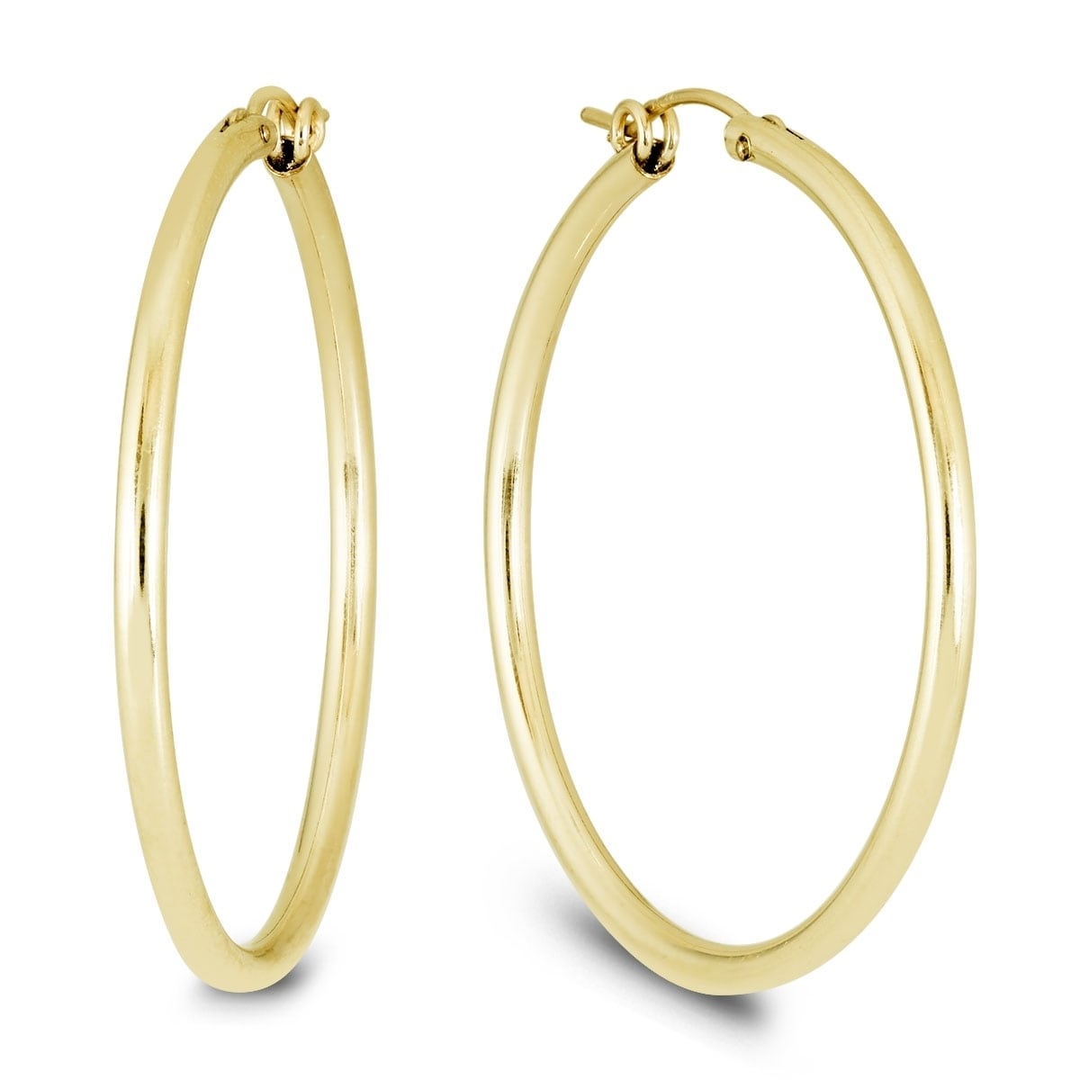 14K Yellow Gold Filled Hoop Earrings 41Mm