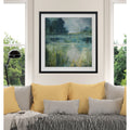 Reflections Edge Custom Framed Print Blue White Grey Yellow Green Silver Gold