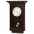 Howard Miller Gerrit Reloj De Pared Brushed Nickel Black Coffee Wooden Chiming Wall Clock With Pendulum