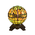 Chloe Tiffany Style Dragonfly 1 Light Dark Bronze Table Lamp