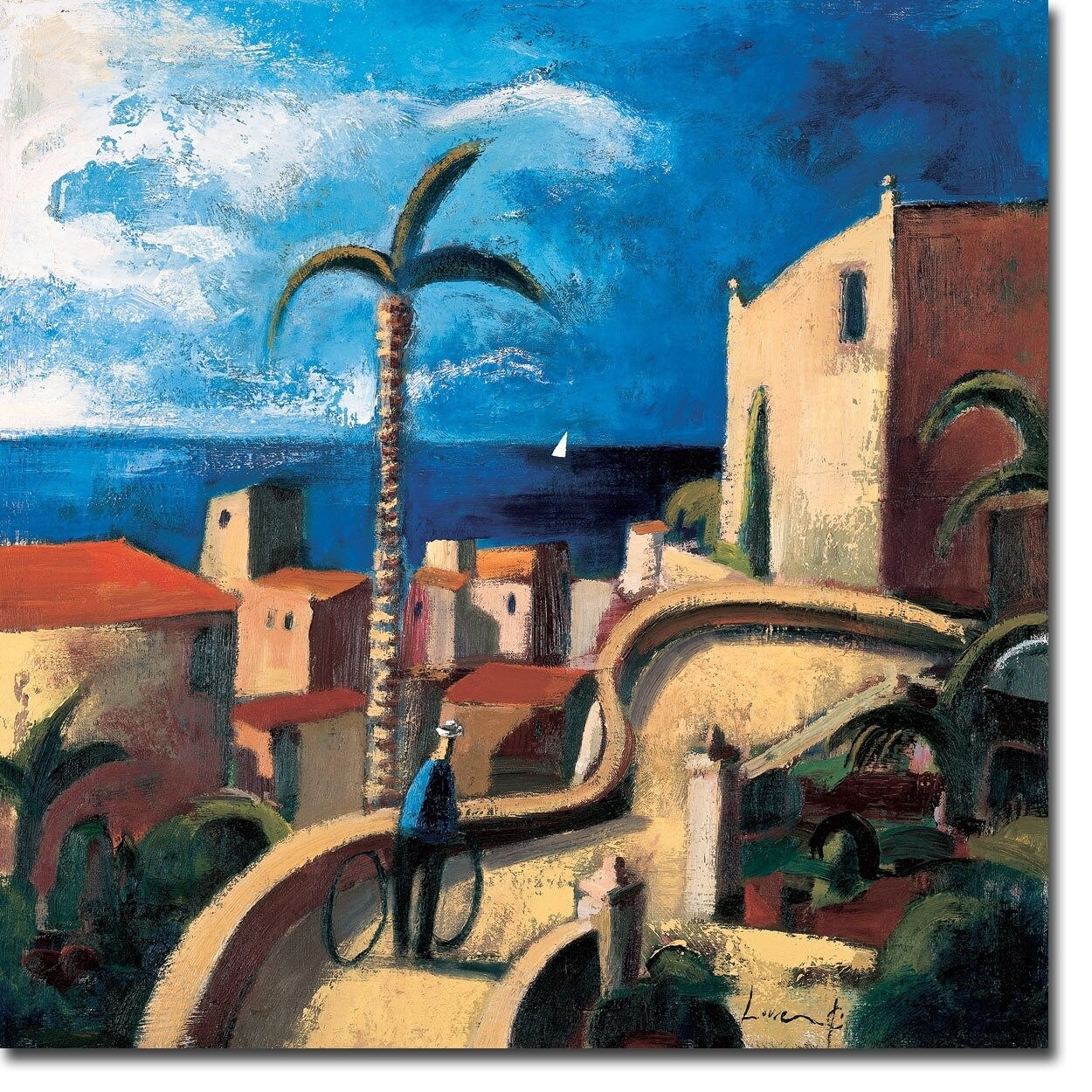 Casa Con Jardin House With Garden By Didier Lourenco Gallery Wrapped Canvas Giclee Art
