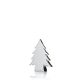 8.25 Tall Teton Ceramic Christmas Tree Tabletop Decoration Silver Set Of 2